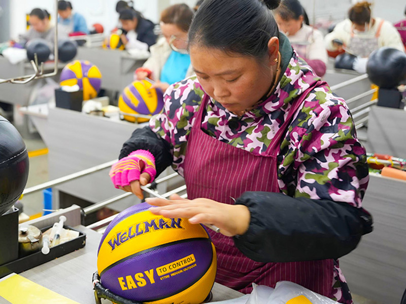 Basketball -Herstellung