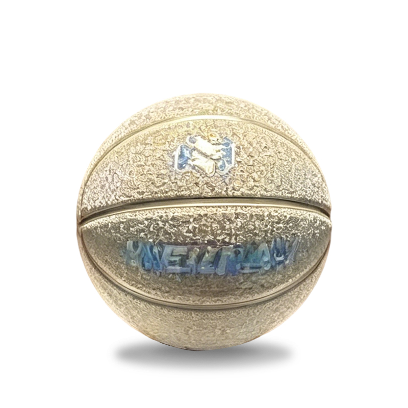 Benutzerdefinierter glitzernder glänzender Basketball, glitzernder Basketball mit holografischem Laserlogo, OEM-ODM-Geschenk-Basketballfabrik im Großhandel