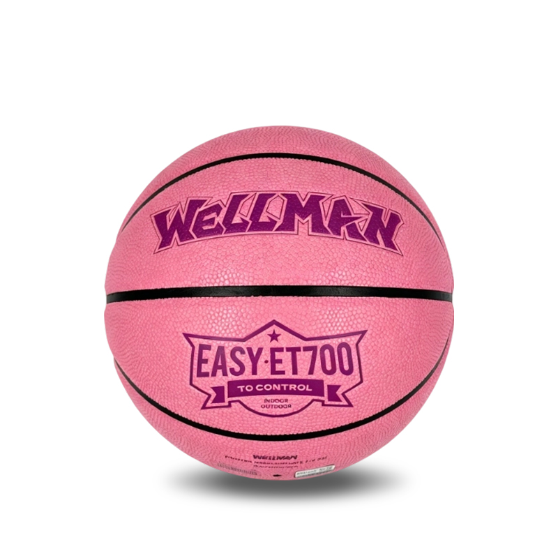 Damen Standard 510–570 g, Größe 6, feuchtigkeitsabsorbierender PU-Basketball mit rosa Auflage
